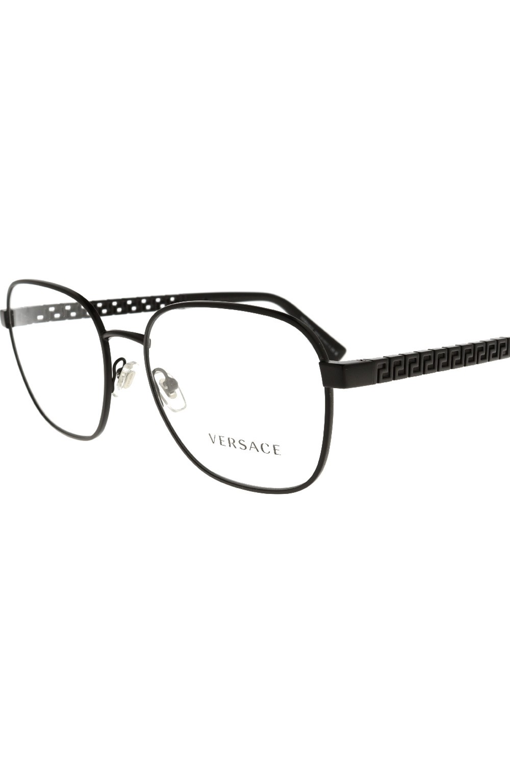 Versace - Occhiali da vista in metallo squadrati per donna nero - 1290 1261