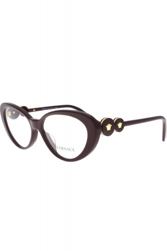 Versace - Occhiali da vista in celluloide cat eye per donna viola  - 3331 5382