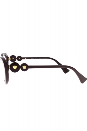 Versace - Occhiali da vista in celluloide cat eye per donna viola  - 3331 5382