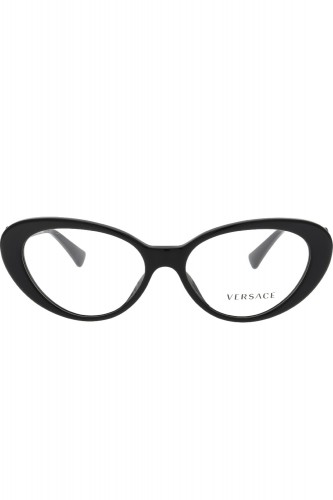 Versace - Occhiali da vista in celluloide cat eye per donna nero - 3331 GB1 2