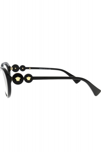 Versace - Occhiali da vista in celluloide cat eye per donna nero - 3331 GB1