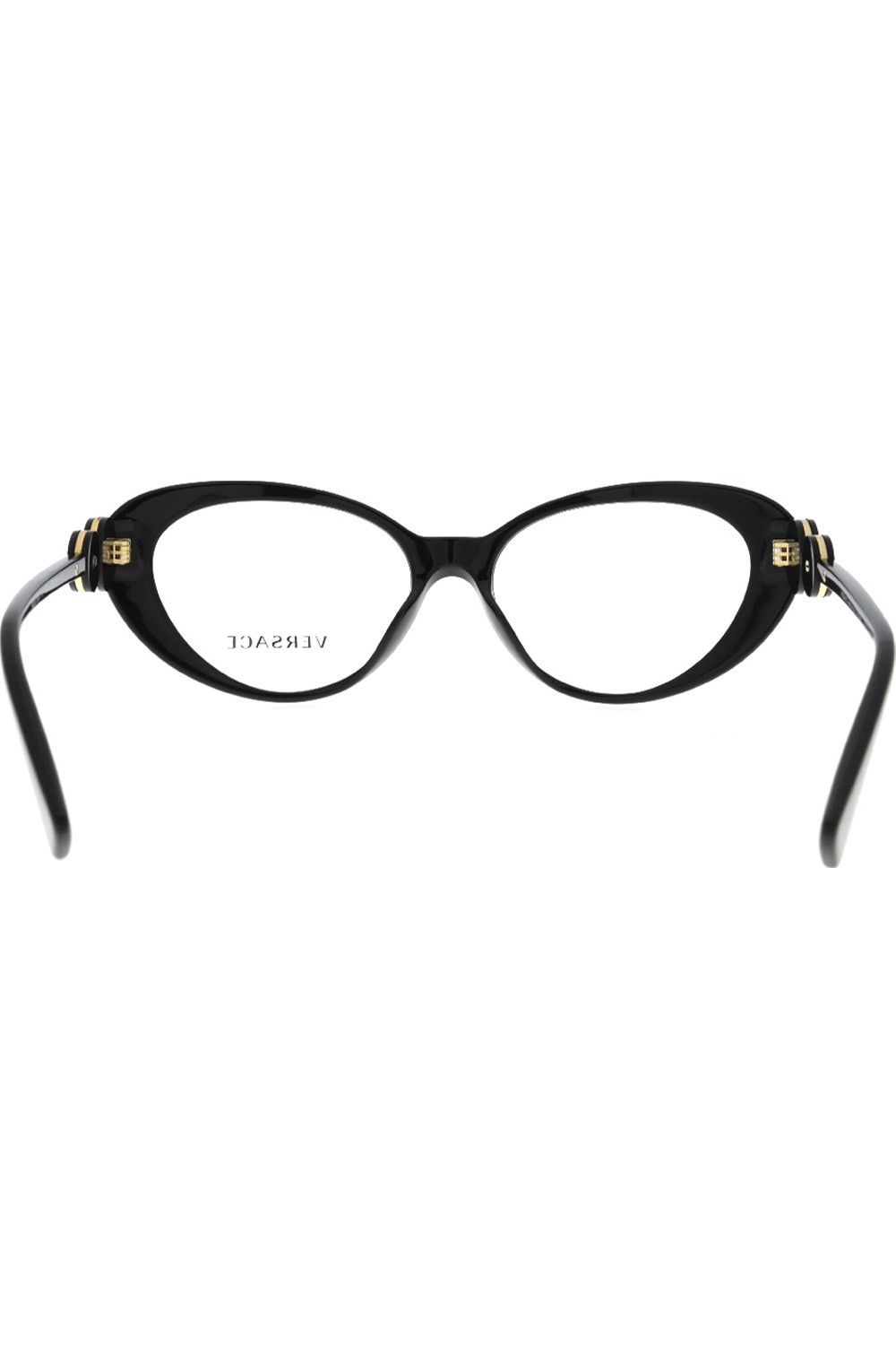 Versace - Occhiali da vista in celluloide cat eye per donna nero - 3331 GB1