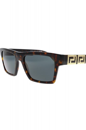 Versace - Occhiali da sole in celluloide rettangolari unisex tartarugato - 4445