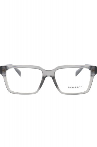 Versace - Occhiali da vista in celluloide rettangolari unisex grigio - 3339 5406 2