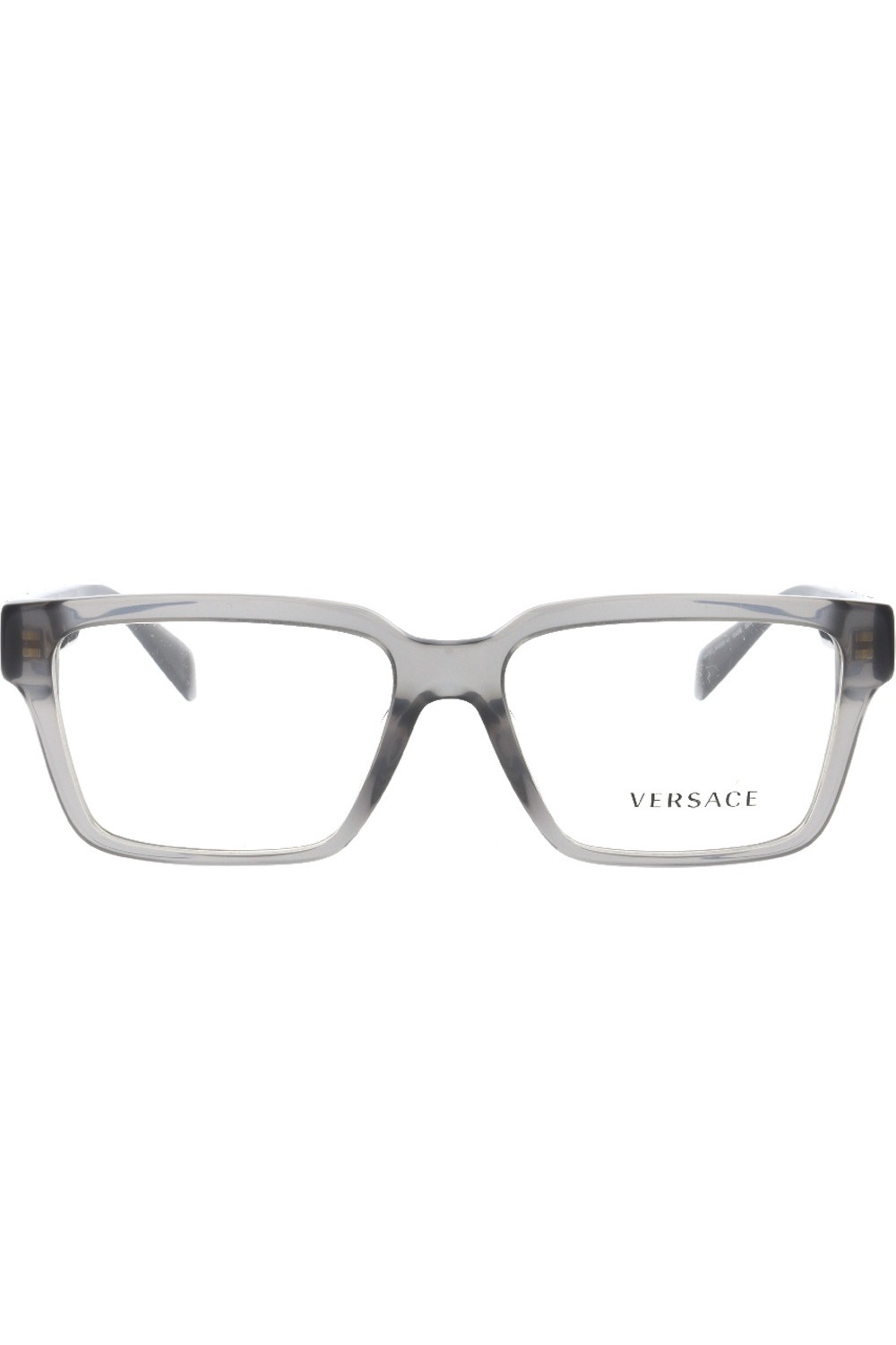 Versace - Occhiali da vista in celluloide rettangolari unisex grigio - 3339 5406