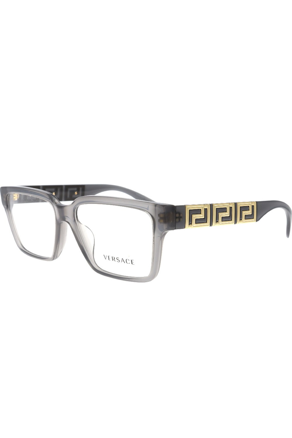 Versace - Occhiali da vista in celluloide rettangolari unisex grigio - 3339 5406