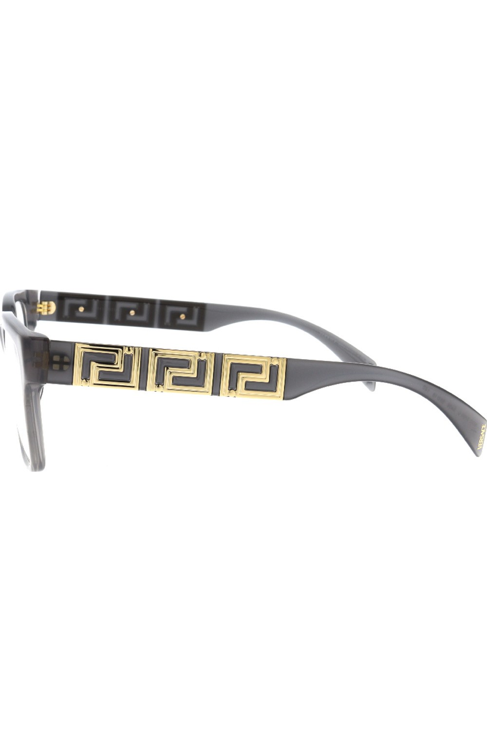 Versace - Occhiali da vista in celluloide rettangolari unisex grigio - 3339 5406