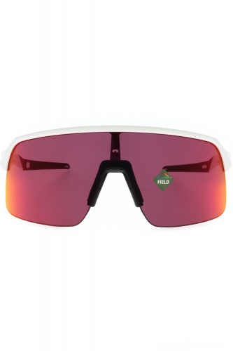Oakley - Occhiali da sole in plastica sportivi avvolgenti unisex bianco - 2
