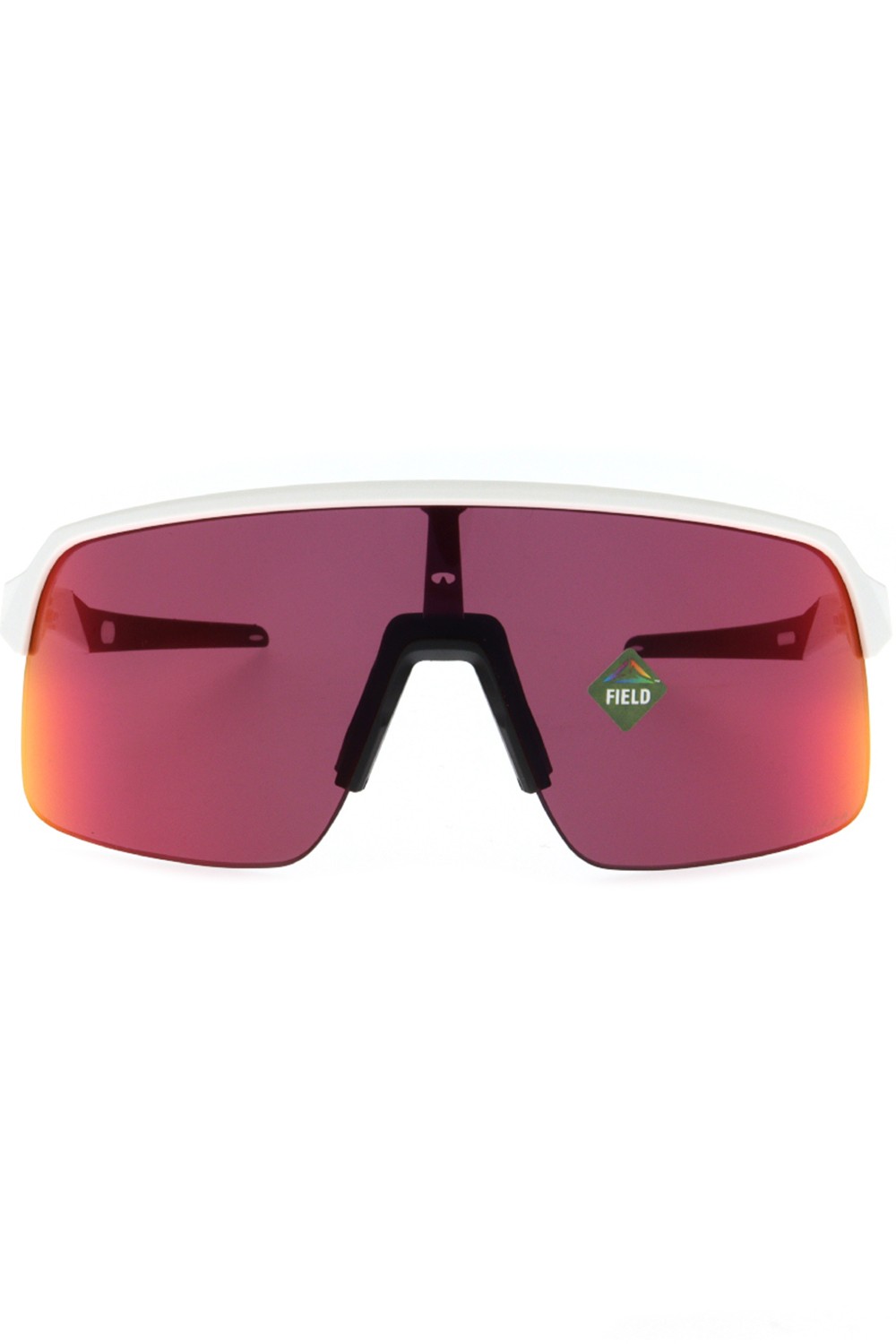 Oakley - Occhiali da sole in plastica sportivi avvolgenti unisex bianco -