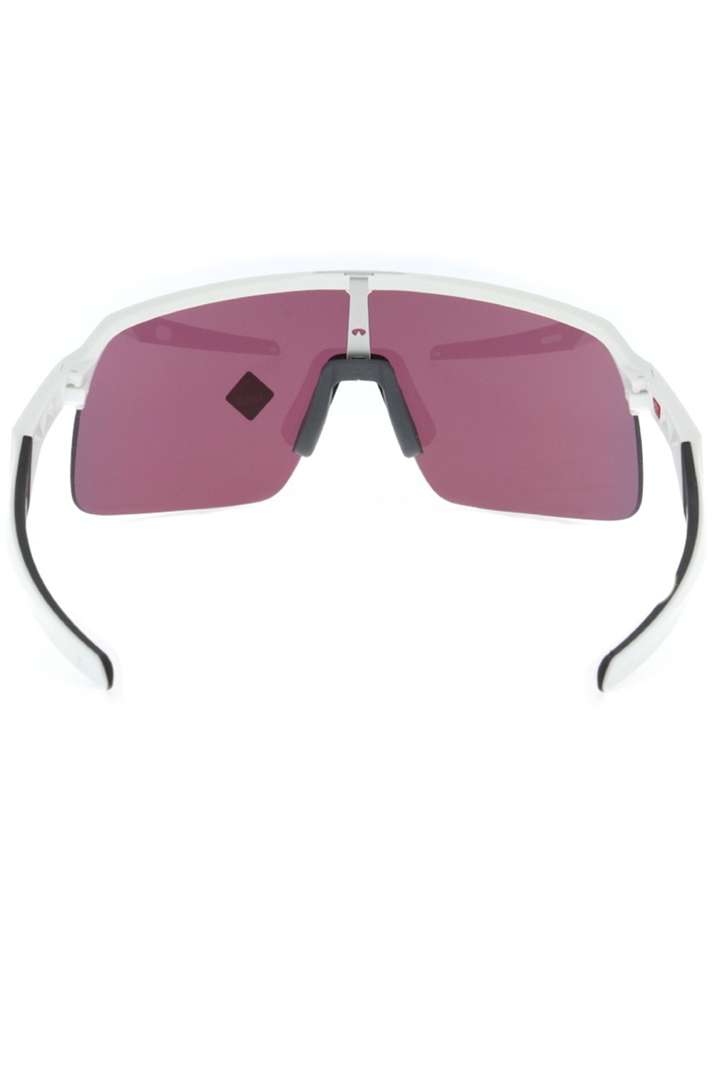 Oakley - Occhiali da sole in plastica sportivi avvolgenti unisex bianco -