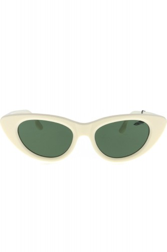 Komono - Occhiali da sole in celluloide cat eye per donna bianco - THE KELLY