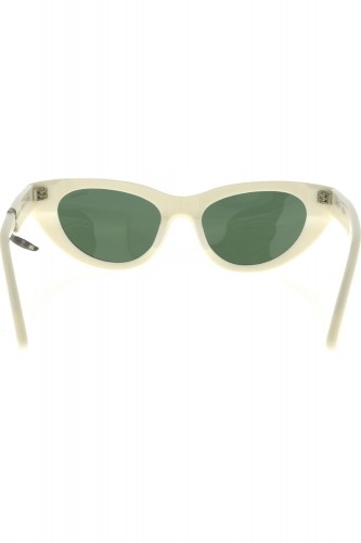 Komono - Occhiali da sole in celluloide cat eye per donna bianco - THE KELLY