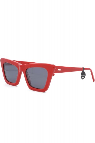 Komono - Occhiali da sole in celluloide cat eye per donna rosso - THE JESSIE