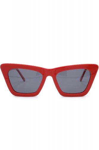 Komono - Occhiali da sole in celluloide cat eye per donna rosso - THE JESSIE