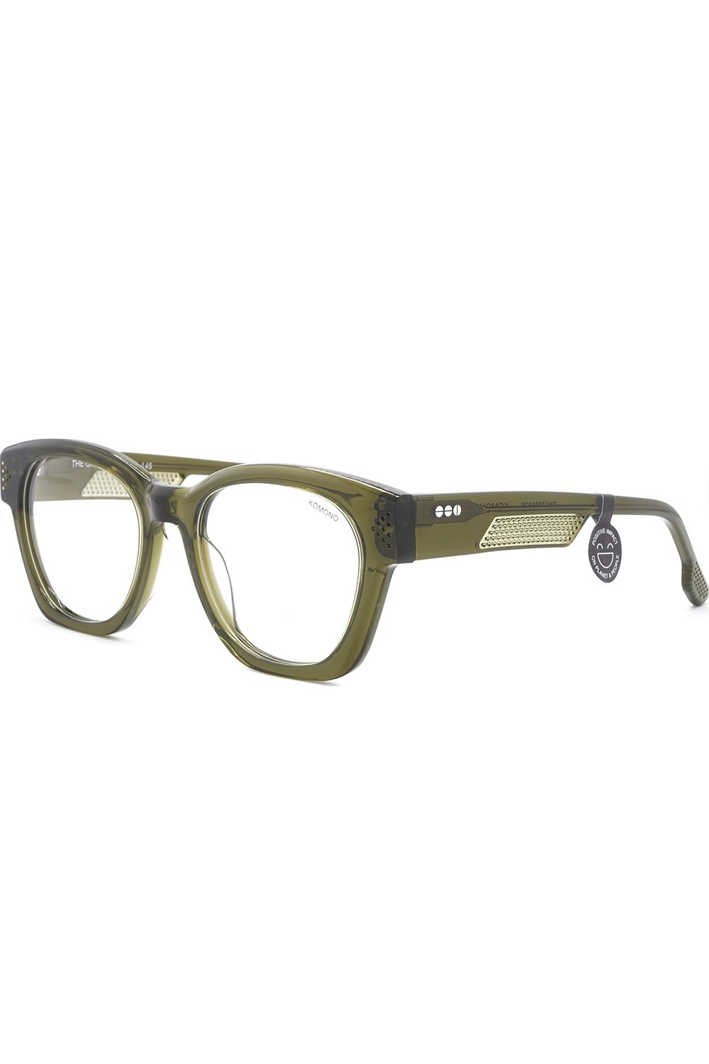 Komono - Occhiali da vista in celluloide squadrati unisex verde - THE OMAR 6676