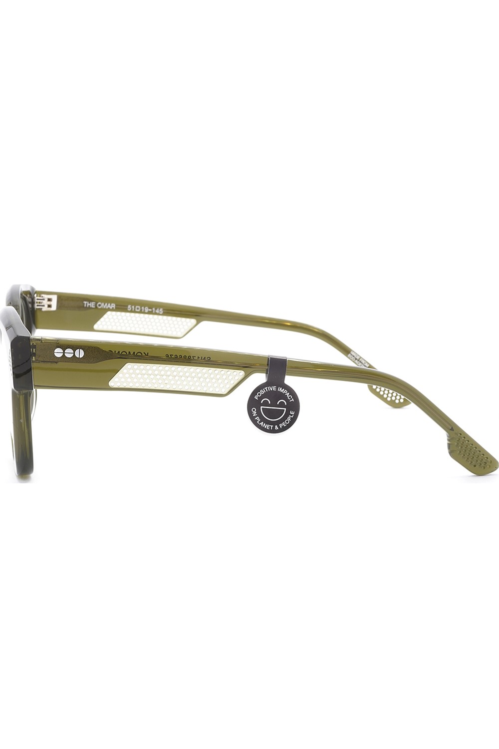 Komono - Occhiali da vista in celluloide squadrati unisex verde - THE OMAR 6676