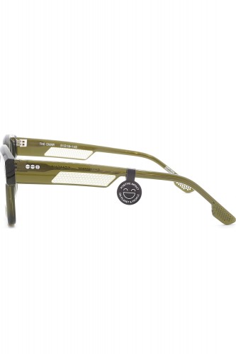 Komono - Occhiali da vista in celluloide squadrati unisex verde - THE OMAR 6676