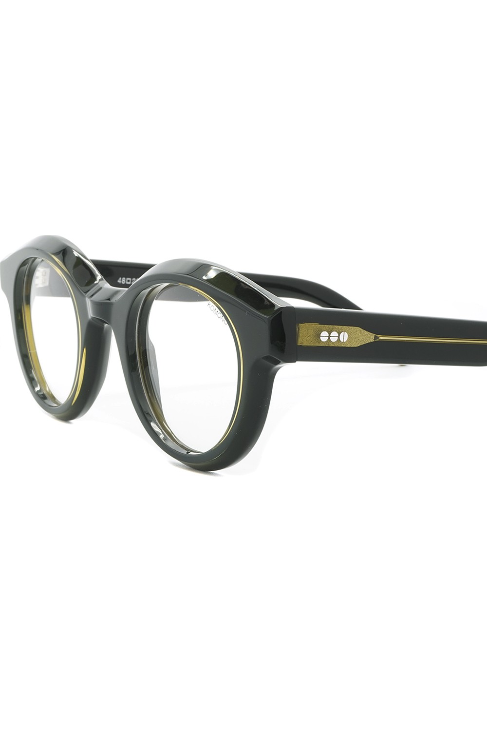 Komono - Occhiali da vista in celluloide tondi unisex verde - THE ISIA 2121