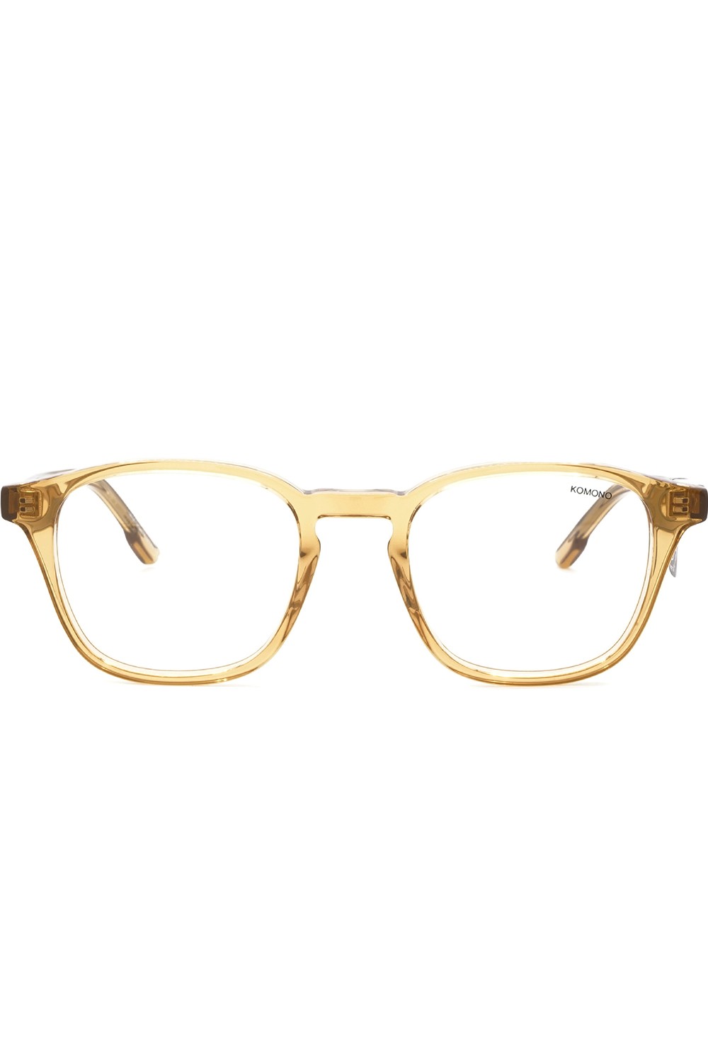 Komono - Occhiali da vista in celluloide squadrati per uomo giallo - THE MARLON