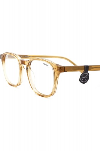 Komono - Occhiali da vista in celluloide squadrati per uomo giallo - THE MARLON