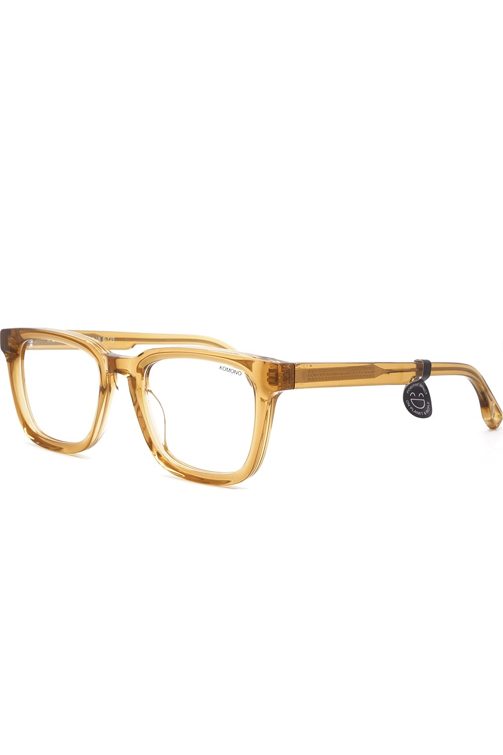 Komono - Occhiali da vista con clip solare in celluloide squadrati per uomo
