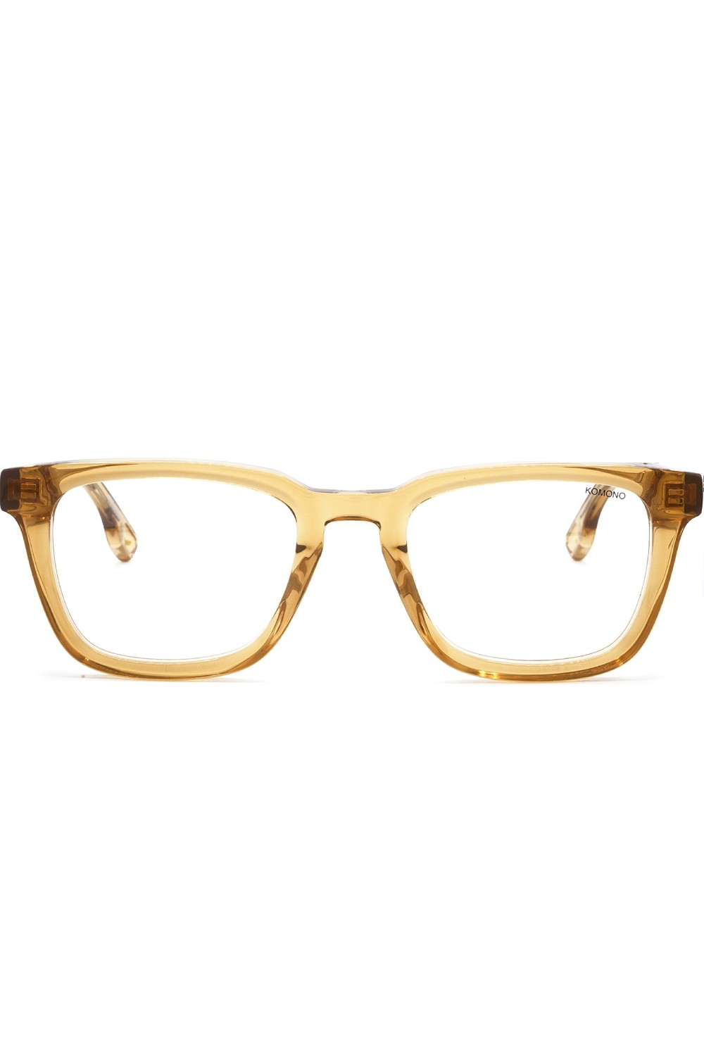 Komono - Occhiali da vista con clip solare in celluloide squadrati per uomo