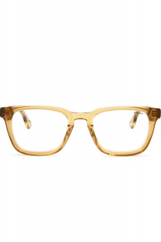 Komono - Occhiali da vista con clip solare in celluloide squadrati per uomo