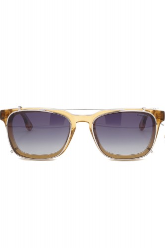 Komono - Occhiali da vista con clip solare in celluloide squadrati per uomo