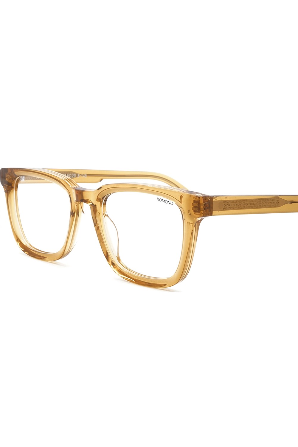 Komono - Occhiali da vista con clip solare in celluloide squadrati per uomo