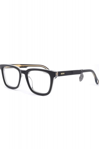 Komono - Occhiali da vista con clip solare in celluloide squadrati per uomo