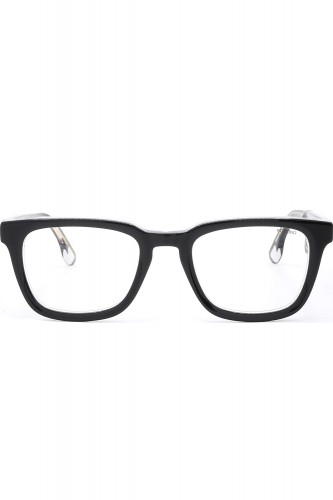 Komono - Occhiali da vista con clip solare in celluloide squadrati per uomo