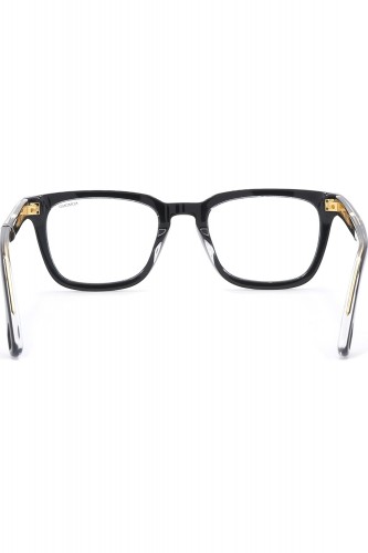 Komono - Occhiali da vista con clip solare in celluloide squadrati per uomo