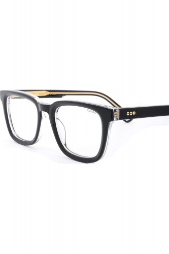 Komono - Occhiali da vista con clip solare in celluloide squadrati per uomo