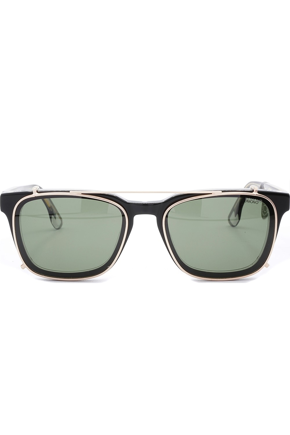 Komono - Occhiali da vista con clip solare in celluloide squadrati per uomo
