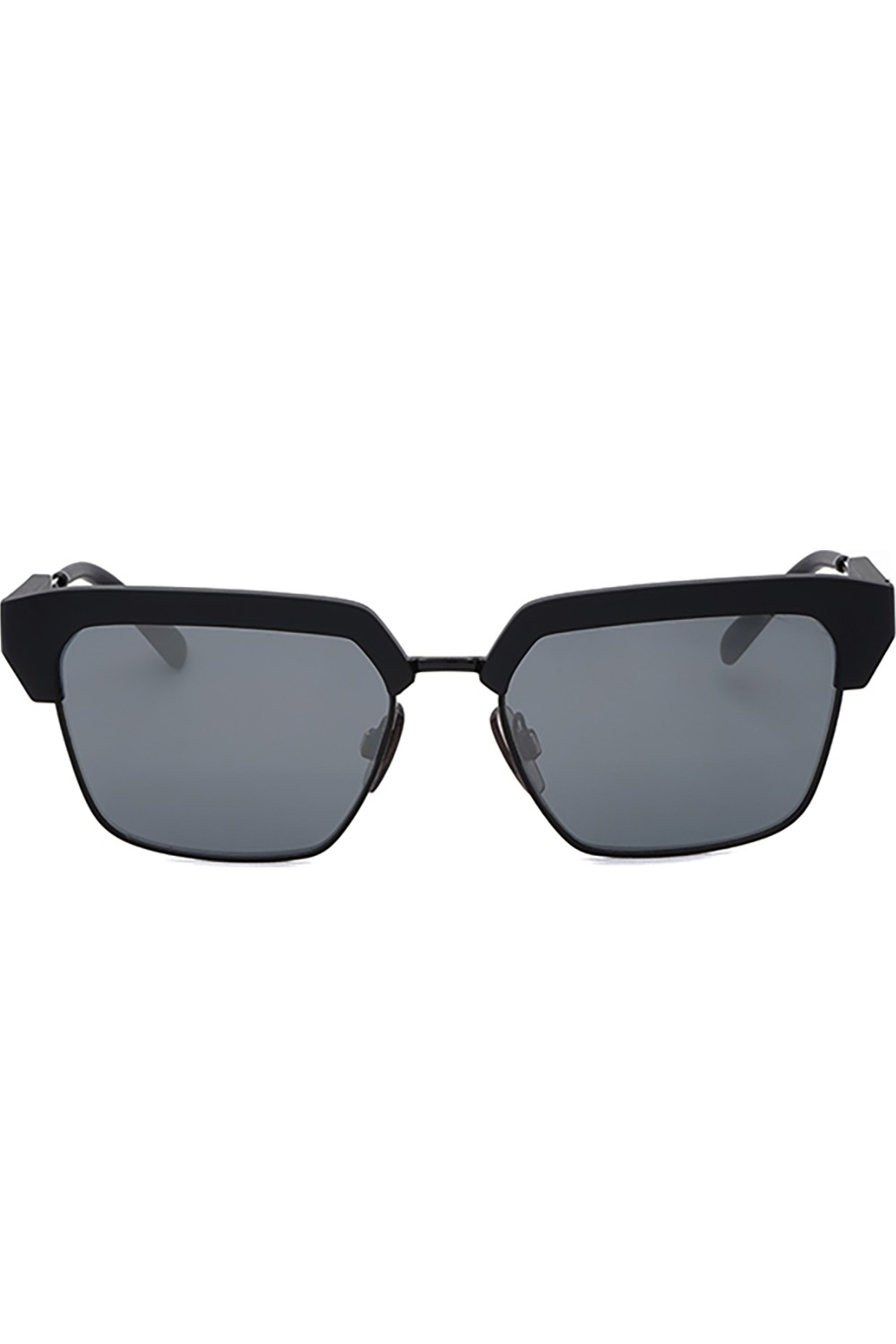 Dolce&Gabbana - Occhiali da sole combinati squadrati per uomo nero - DG6185