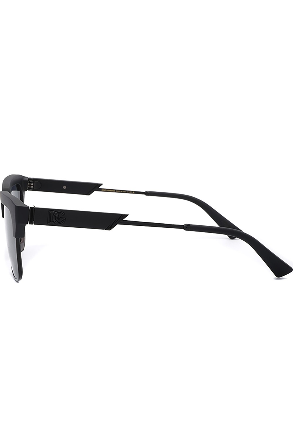 Dolce&Gabbana - Occhiali da sole combinati squadrati per uomo nero - DG6185