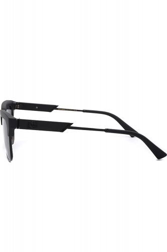 Dolce&Gabbana - Occhiali da sole combinati squadrati per uomo nero - DG6185