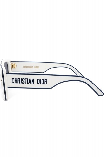 Christian Dior - Occhiali da sole in celluloide ovali per donna bianco - S1U