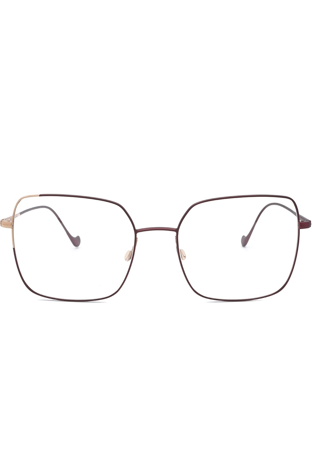 Caroline Abram - Occhiali da vista squadrati in metallo bicolore per donna