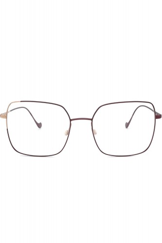 Caroline Abram - Occhiali da vista squadrati in metallo bicolore per donna