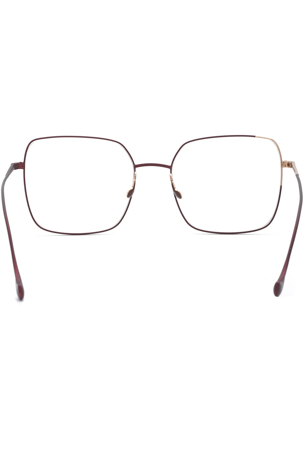 Caroline Abram - Occhiali da vista squadrati in metallo bicolore per donna