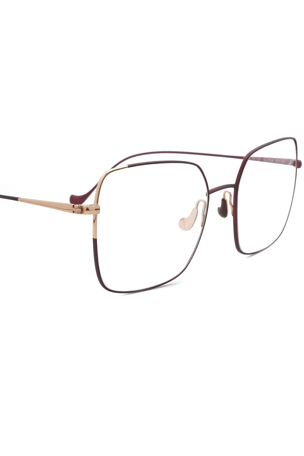 Caroline Abram - Occhiali da vista squadrati in metallo bicolore per donna