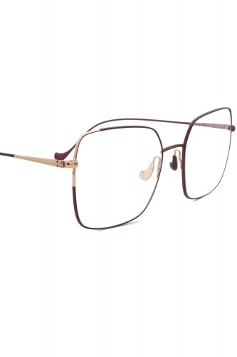 Caroline Abram - Occhiali da vista squadrati in metallo bicolore per donna