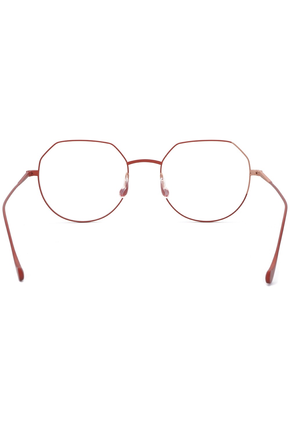 Caroline Abram - Occhiali da vista tondi in metallo bicolore per donna rosso -