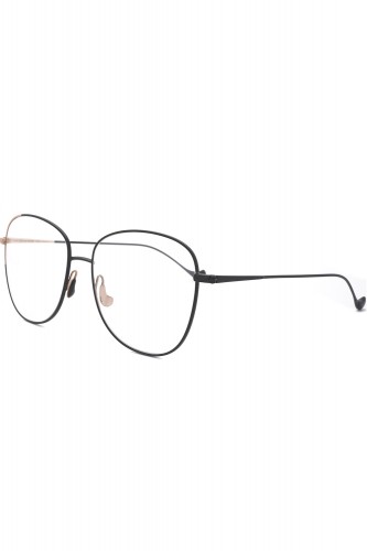 Caroline Abram - Occhiali da vista a goccia in metallo bicolore per donna nero