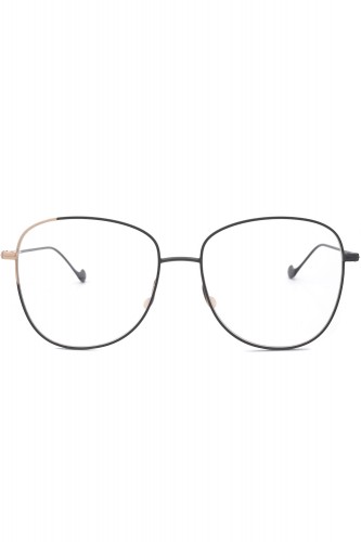 Caroline Abram - Occhiali da vista a goccia in metallo bicolore per donna nero 2