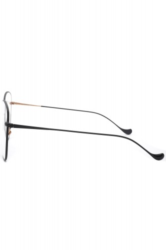 Caroline Abram - Occhiali da vista a goccia in metallo bicolore per donna nero