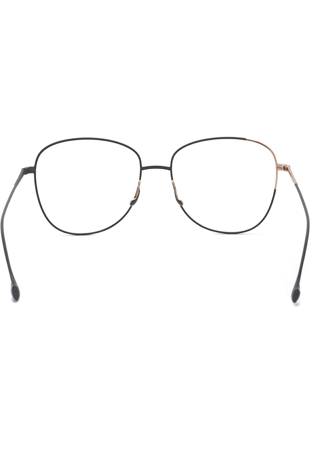 Caroline Abram - Occhiali da vista a goccia in metallo bicolore per donna nero