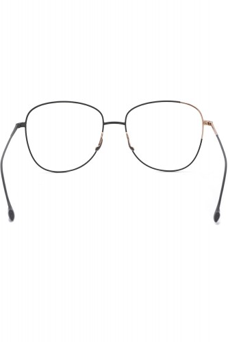 Caroline Abram - Occhiali da vista a goccia in metallo bicolore per donna nero