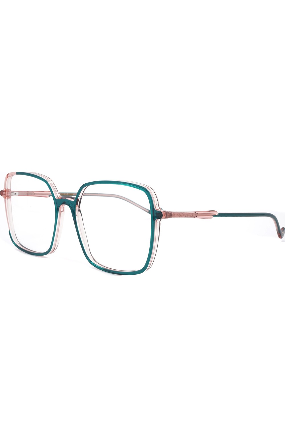 Caroline Abram - Occhiali da vista squadrati in celluloide bicolore per donna